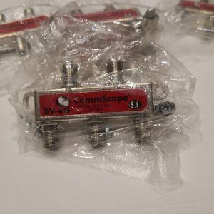 COMMSCOPE 4 WAY COAX RG6 SPLITTER. LOT 10 PC